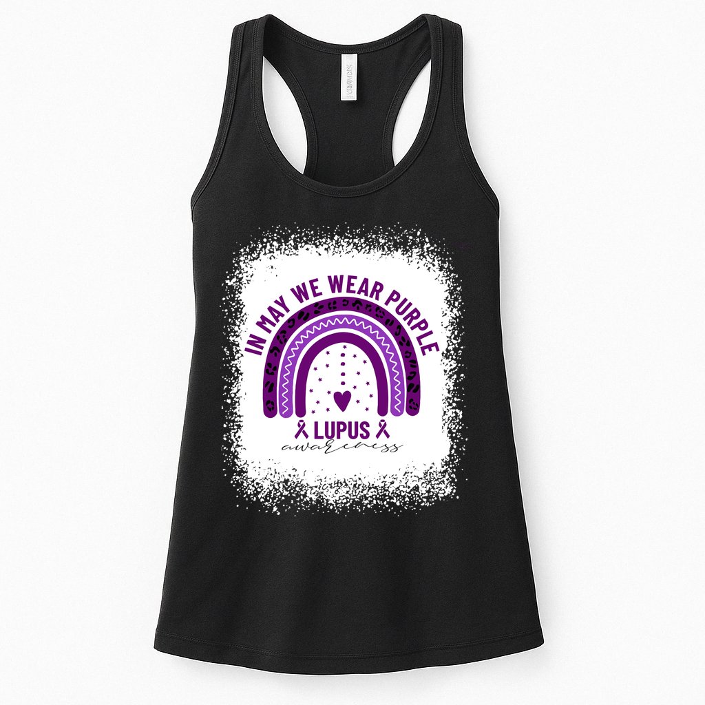 I May We Wear Purple Lupus Awareness Womens Tank Top