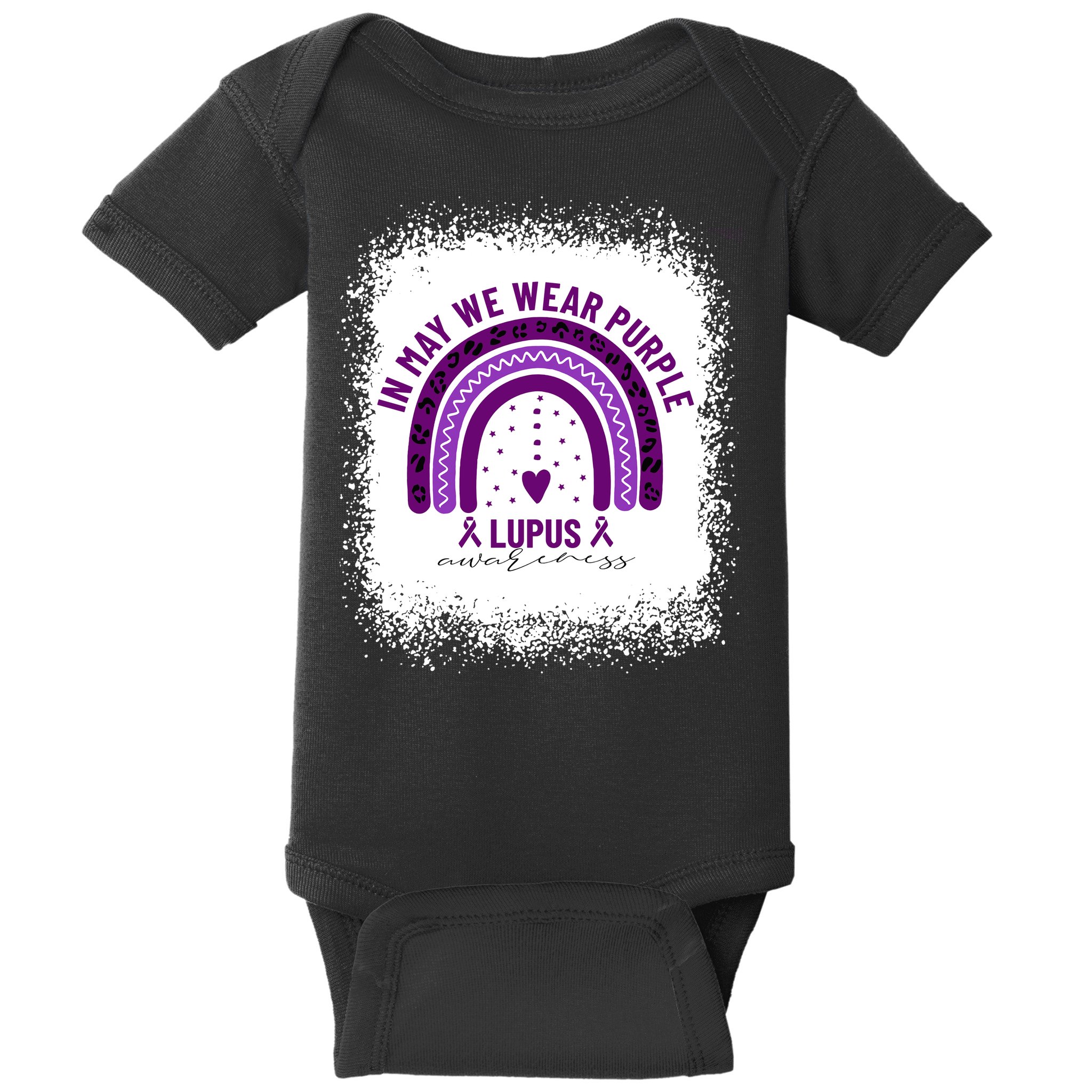 I May We Wear Purple Lupus Awareness Baby Bodysuit