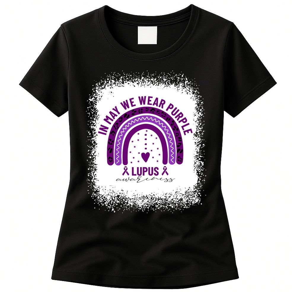 I May We Wear Purple Lupus Awareness Womens T-Shirt