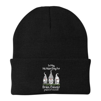 In May We Wear Gray For Brain Cancer Awareness Cute Gift Beanie