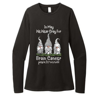 In May We Wear Gray For Brain Cancer Awareness Cute Gift Womens CVC Long Sleeve Shirt