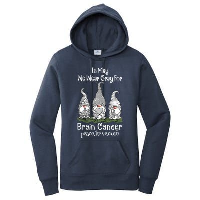 In May We Wear Gray For Brain Cancer Awareness Cute Gift Women's Pullover Hoodie