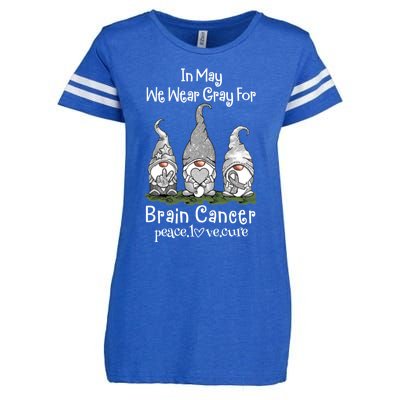 In May We Wear Gray For Brain Cancer Awareness Cute Gift Enza Ladies Jersey Football T-Shirt