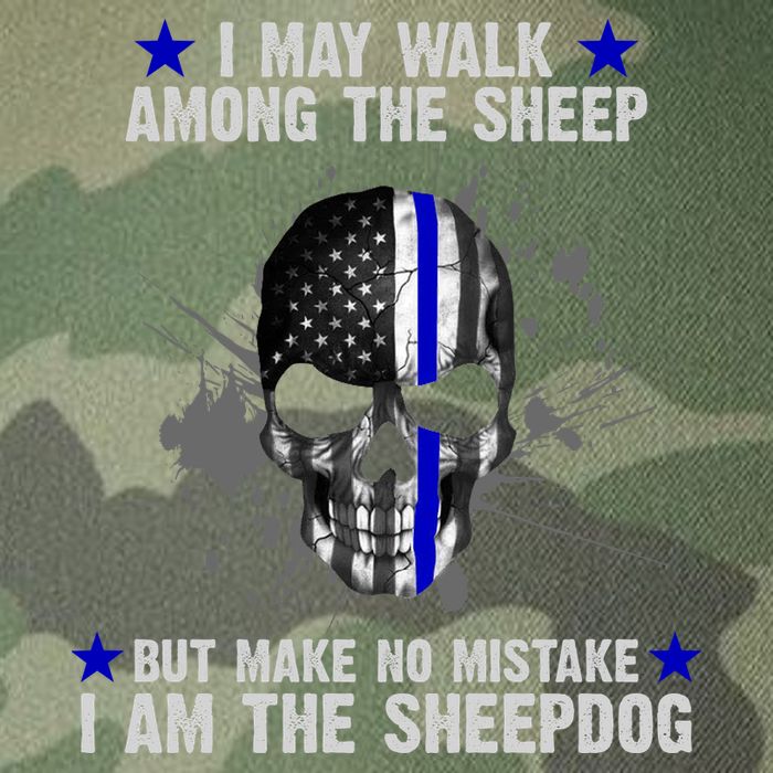 I May Walk Among The Sheep Make No Mistake I'm The Sheepdog Legacy Tie Dye Trucker Hat