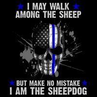 I May Walk Among The Sheep Make No Mistake I'm The Sheepdog Full-Length Apron With Pockets