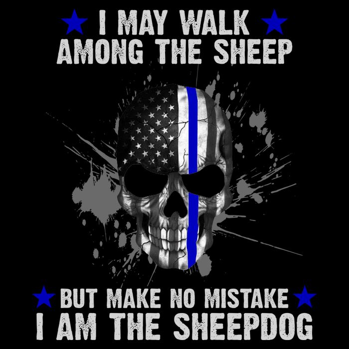 I May Walk Among The Sheep Make No Mistake I'm The Sheepdog Full-Length Apron With Pockets