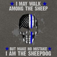 I May Walk Among The Sheep Make No Mistake I'm The Sheepdog Cotton Canvas Backpack