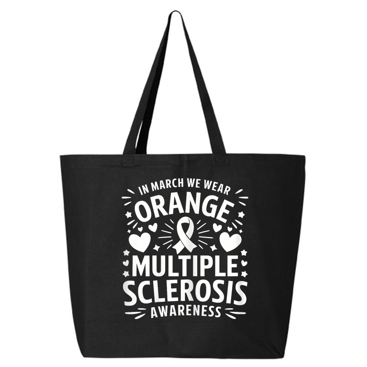 In March We Wear Orange For Multiple Sclerosis Awareness 25L Jumbo Tote