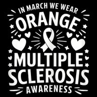 In March We Wear Orange For Multiple Sclerosis Awareness Zip Tote Bag