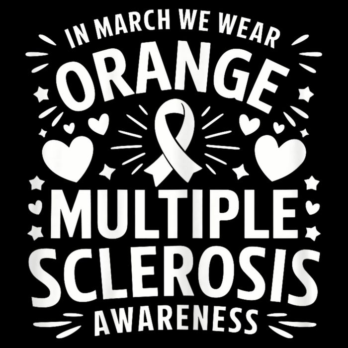 In March We Wear Orange For Multiple Sclerosis Awareness Zip Tote Bag