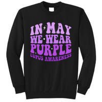 In May We Wear Purple Lupus Awareness Ribbon Tall Sweatshirt