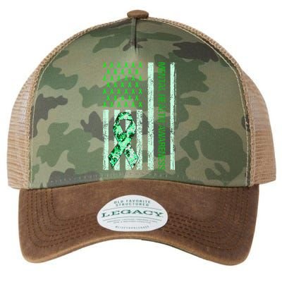 In May We Wear Green Mental Health Awareness Month Legacy Tie Dye Trucker Hat