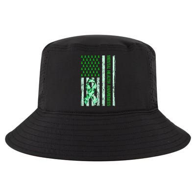 In May We Wear Green Mental Health Awareness Month Cool Comfort Performance Bucket Hat