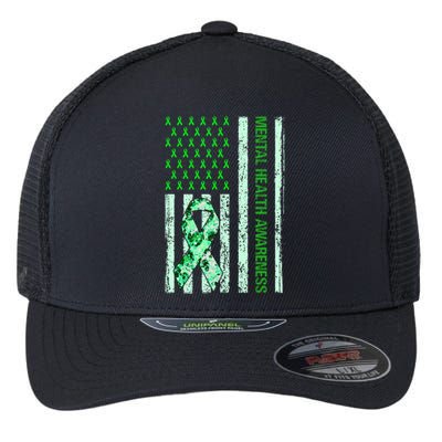 In May We Wear Green Mental Health Awareness Month Flexfit Unipanel Trucker Cap