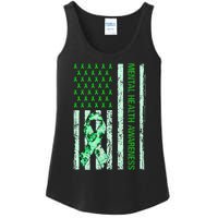 In May We Wear Green Mental Health Awareness Month Ladies Essential Tank