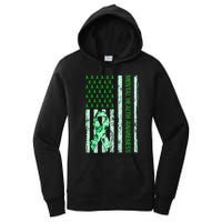 In May We Wear Green Mental Health Awareness Month Women's Pullover Hoodie