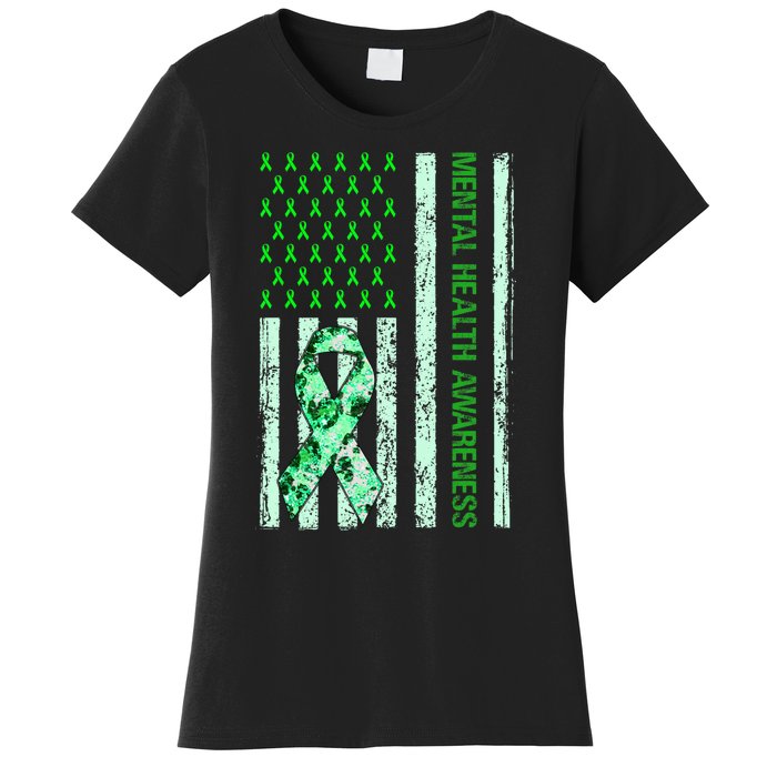 In May We Wear Green Mental Health Awareness Month Women's T-Shirt