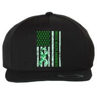 In May We Wear Green Mental Health Awareness Month Wool Snapback Cap