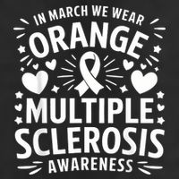In March We Wear Orange For Multiple Sclerosis Awareness Beanie