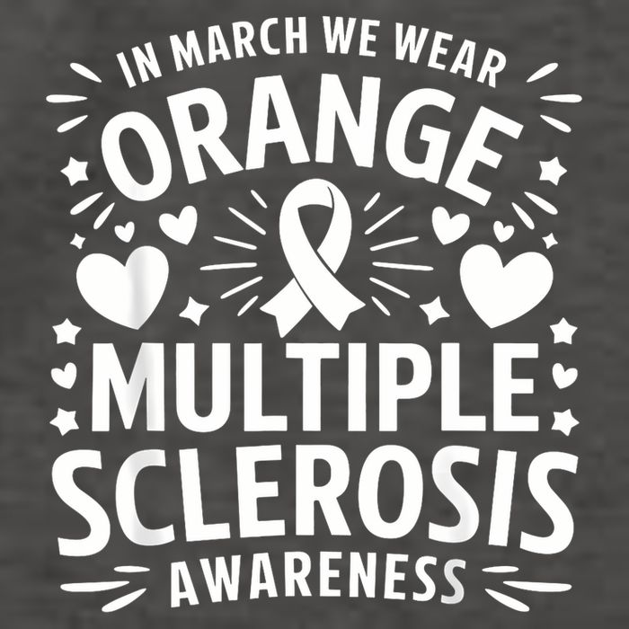 In March We Wear Orange For Multiple Sclerosis Awareness Vector Backpack
