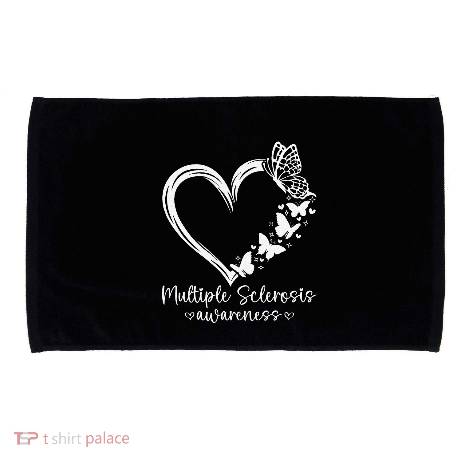 In March We Wear Orange Ribbon Ms Warrior Multiple Sclerosis Gift Microfiber Hand Towel