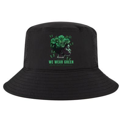 In May We Wear Green Mental Health Awareness Cool Comfort Performance Bucket Hat