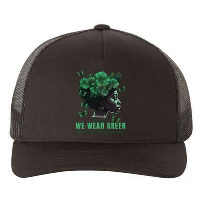 In May We Wear Green Mental Health Awareness Yupoong Adult 5-Panel Trucker Hat