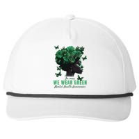 In May We Wear Green Mental Health Awareness Snapback Five-Panel Rope Hat