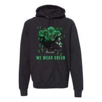 In May We Wear Green Mental Health Awareness Premium Hoodie