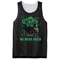 In May We Wear Green Mental Health Awareness Mesh Reversible Basketball Jersey Tank