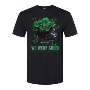 In May We Wear Green Mental Health Awareness Softstyle CVC T-Shirt