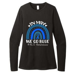 In May We Go Blue For Support Als Awareness Rainbow Gift Womens CVC Long Sleeve Shirt