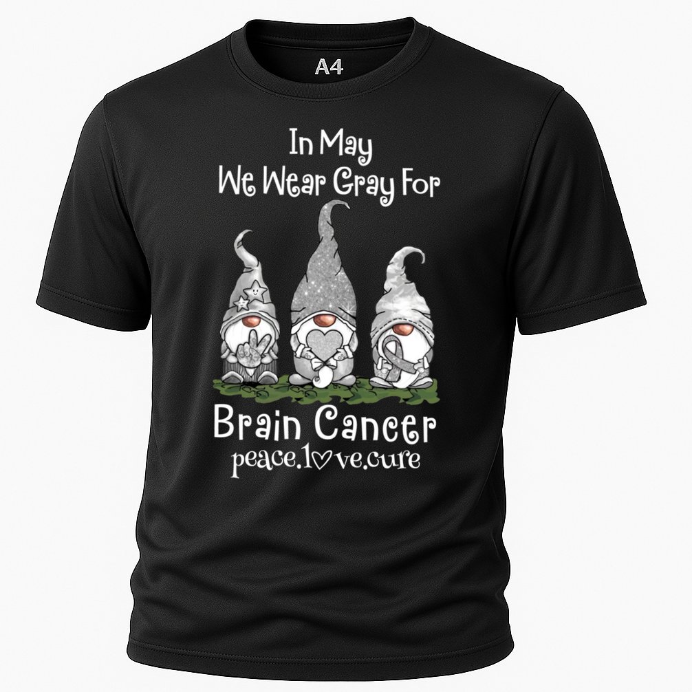 In May We Wear Gray For Brain Cancer Awareness Great Gift Cooling Performance Crew T-Shirt