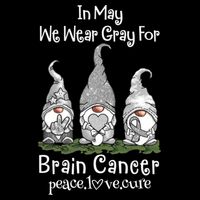 In May We Wear Gray For Brain Cancer Awareness Great Gift Cooling Performance Crew T-Shirt