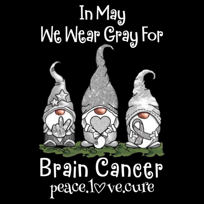 In May We Wear Gray For Brain Cancer Awareness Great Gift Cooling Performance Crew T-Shirt