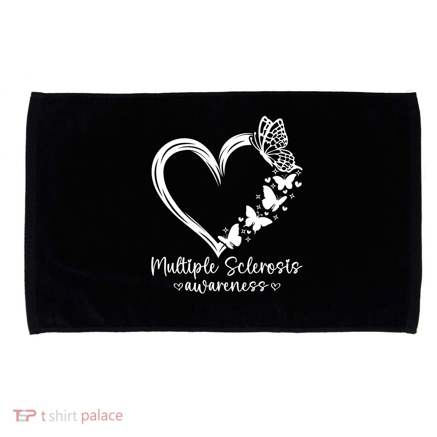 In March We Wear Orange Ribbon MS Warrior Multiple Sclerosis Microfiber Hand Towel