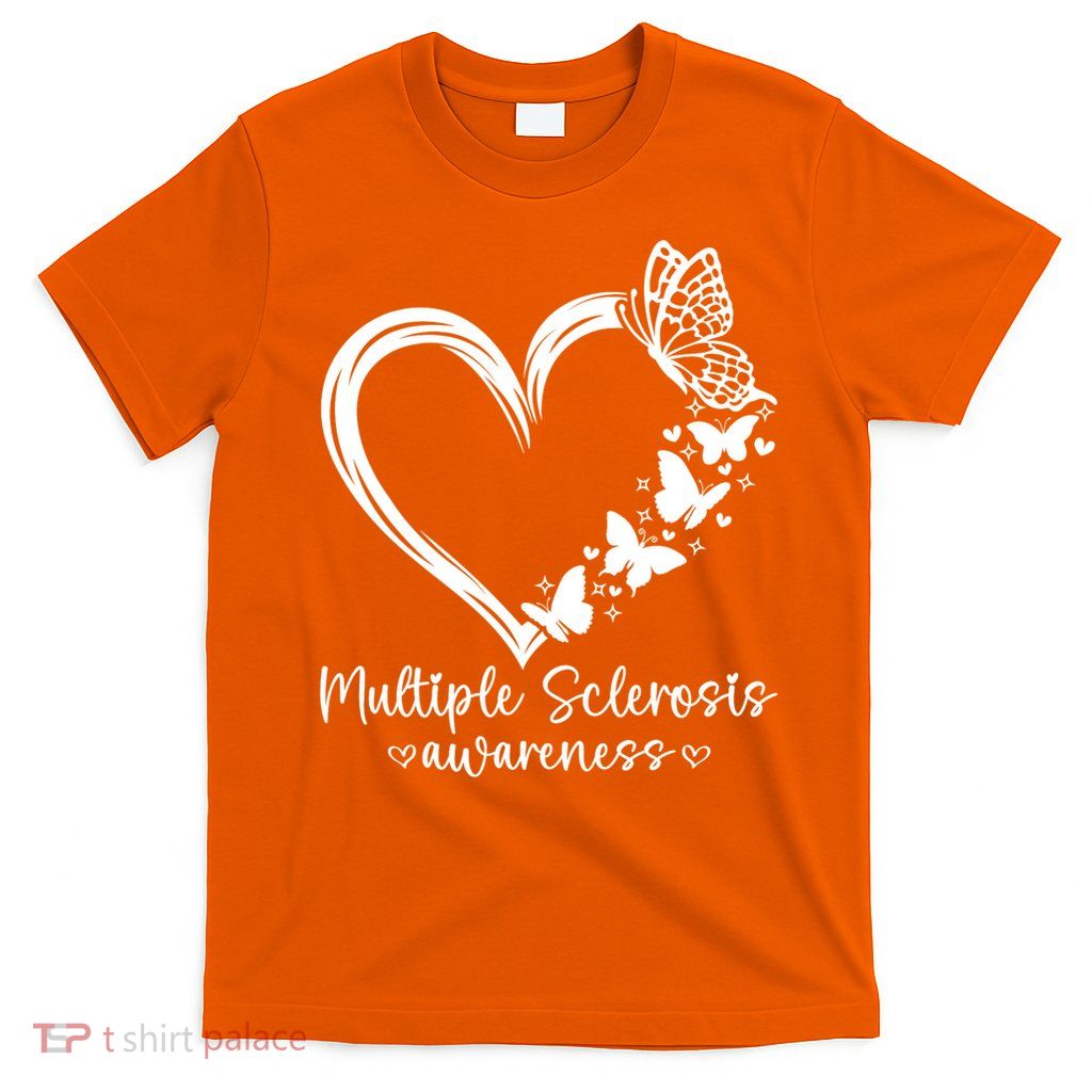 In March We Wear Orange Ribbon MS Warrior Multiple Sclerosis T-Shirt