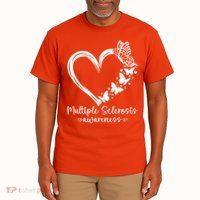 In March We Wear Orange Ribbon MS Warrior Multiple Sclerosis Tall T-Shirt
