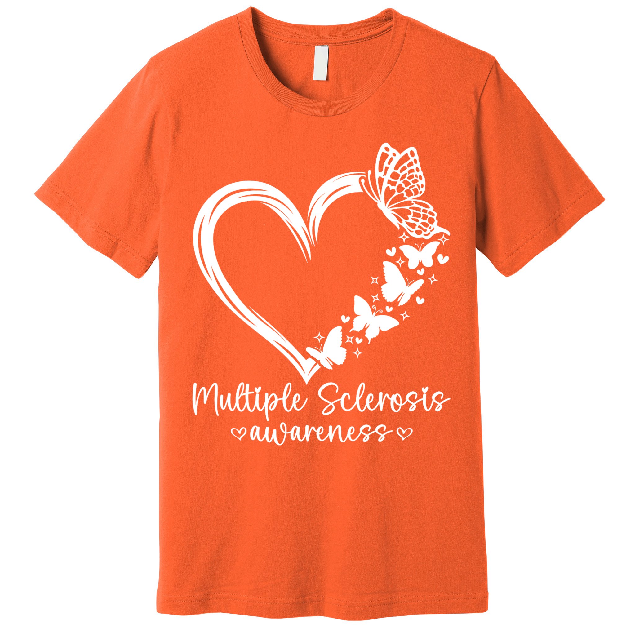 In March We Wear Orange Ribbon MS Warrior Multiple Sclerosis Premium T-Shirt