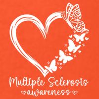 In March We Wear Orange Ribbon MS Warrior Multiple Sclerosis Golf Towel
