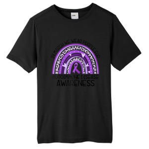 In March We Wear Purple Autoimmune Disease Awareness Raglan Baseball Tall Fusion ChromaSoft Performance T-Shirt