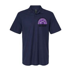 In March We Wear Purple Autoimmune Disease Awareness Raglan Baseball Softstyle Adult Sport Polo