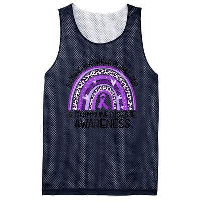 In March We Wear Purple Autoimmune Disease Awareness Raglan Baseball Mesh Reversible Basketball Jersey Tank