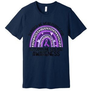 In March We Wear Purple Autoimmune Disease Awareness Raglan Baseball Premium T-Shirt