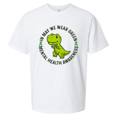 In May We Wear Green For Mental Health Awareness Month Sueded Cloud Jersey T-Shirt