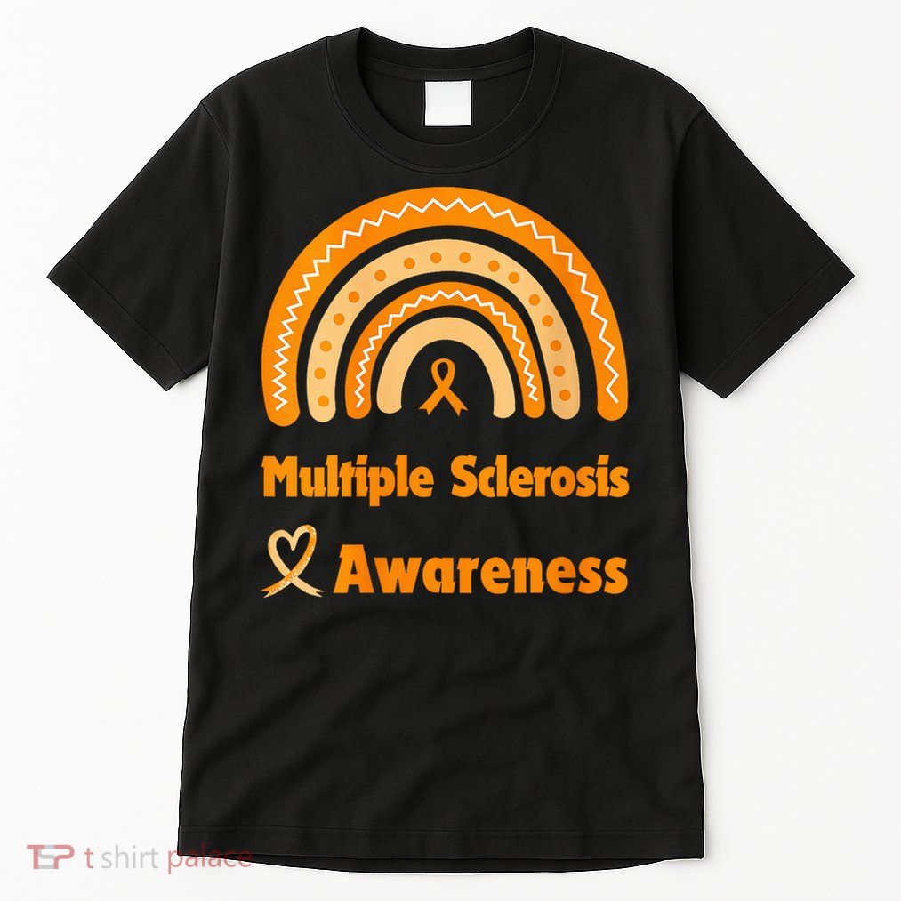 In March We Wear Orange Multiple Sclerosis Awarenes Tall T-Shirt