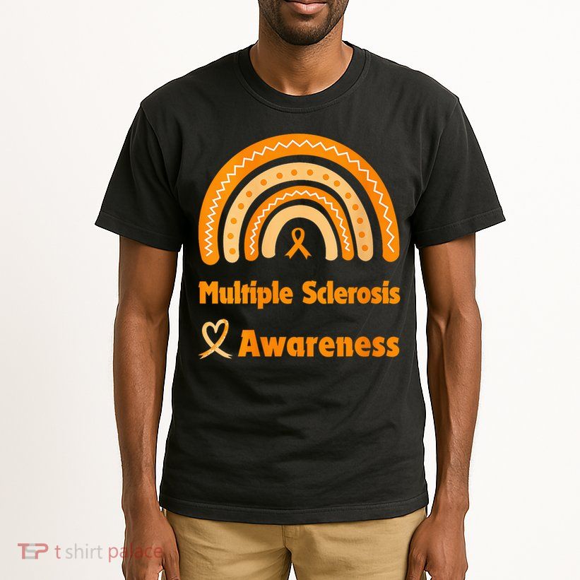 In March We Wear Orange Multiple Sclerosis Awarenes Tall T-Shirt