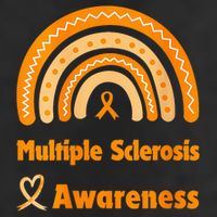 In March We Wear Orange Multiple Sclerosis Awarenes Golf Towel