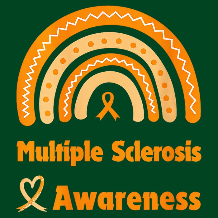 In March We Wear Orange Multiple Sclerosis Awarenes Apron