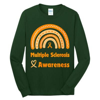 In March We Wear Orange Multiple Sclerosis Awarenes Tall Long Sleeve T-Shirt